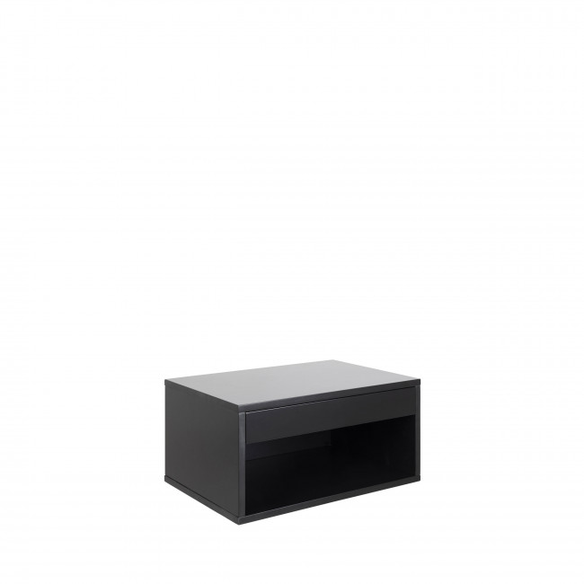 Mano - Table de chevet murale 1 niche, 1 tiroir en bois