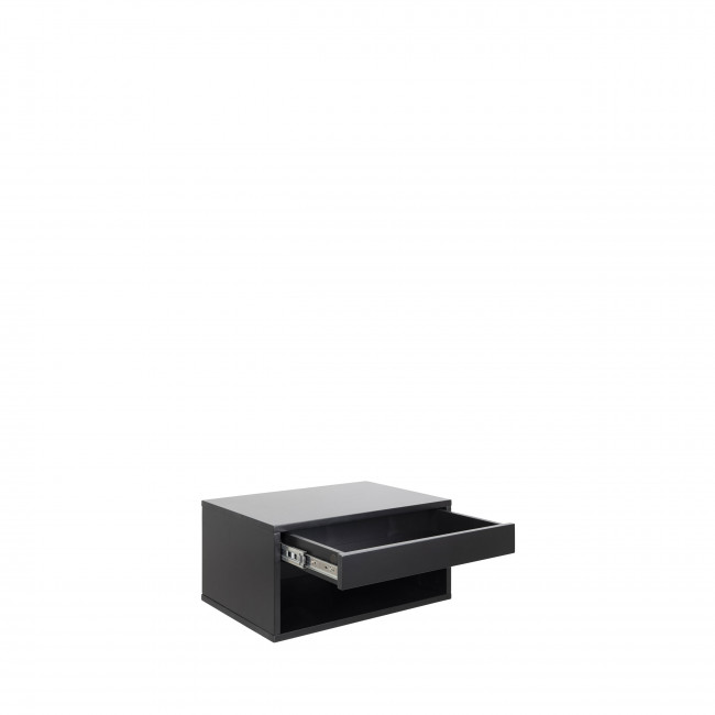 Mano - Table de chevet murale 1 niche, 1 tiroir en bois