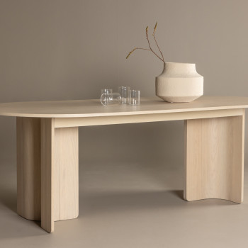 Tyreso - Table à manger 10 personnes ovale en bois