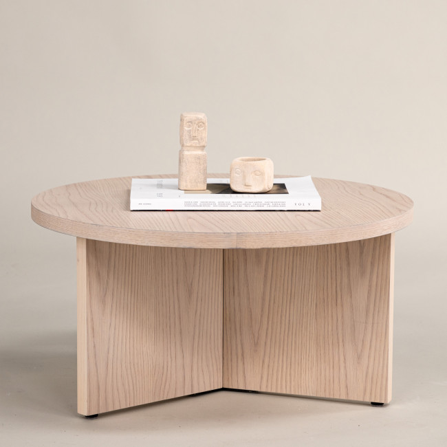 Salto - Table basse ronde en bois ø85cm