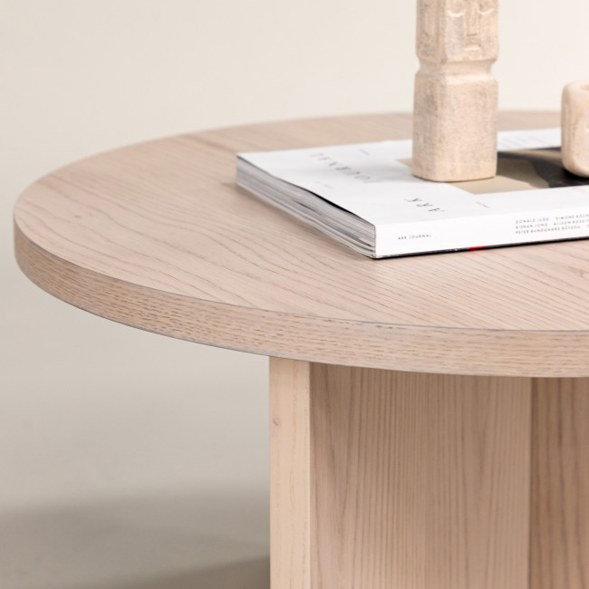 Salto - Table basse ronde en bois ø85cm