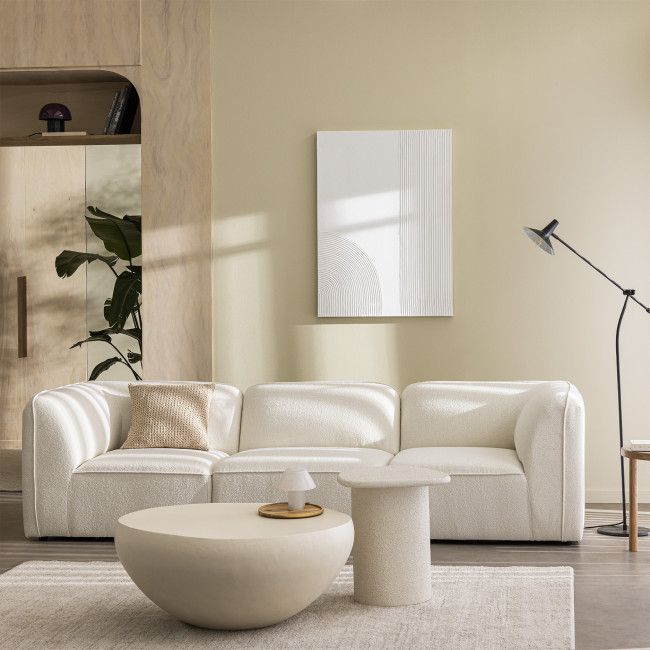 Noor - Chauffeuse pour canapé modulable en tissu bouclette