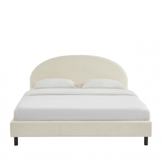 Merle - Lit en tissu bouclette 180x200cm