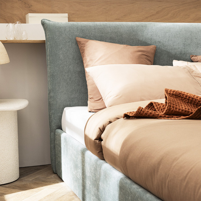 Mac beth - Lit coffre en tissu 160x200cm