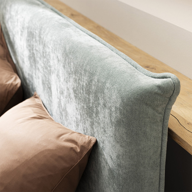 Mac beth - Lit coffre en tissu 160x200cm