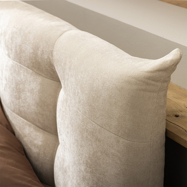 Serenita - Lit coffre en tissu 160x200cm