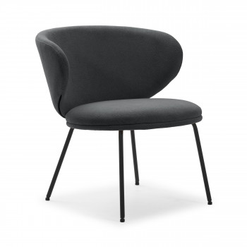 Havel - Fauteuil en tissu et métal