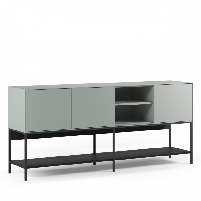 Noxa - Buffet 3 portes en bois et métal L180cm