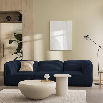 Noor - Chauffeuse pour canapé modulable en tissu bouclette