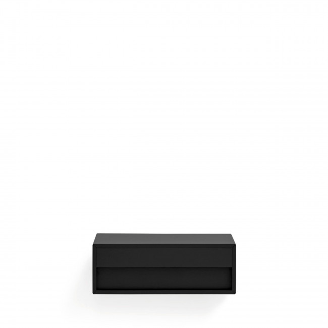 Platt - Table de chevet 1 tiroir murale en bois 