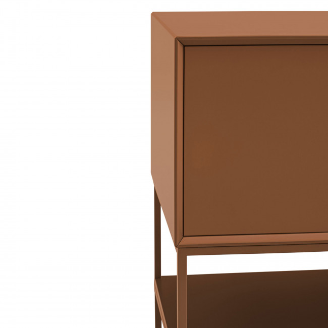 Platt - Meuble TV 2 portes en bois et métal L175cm