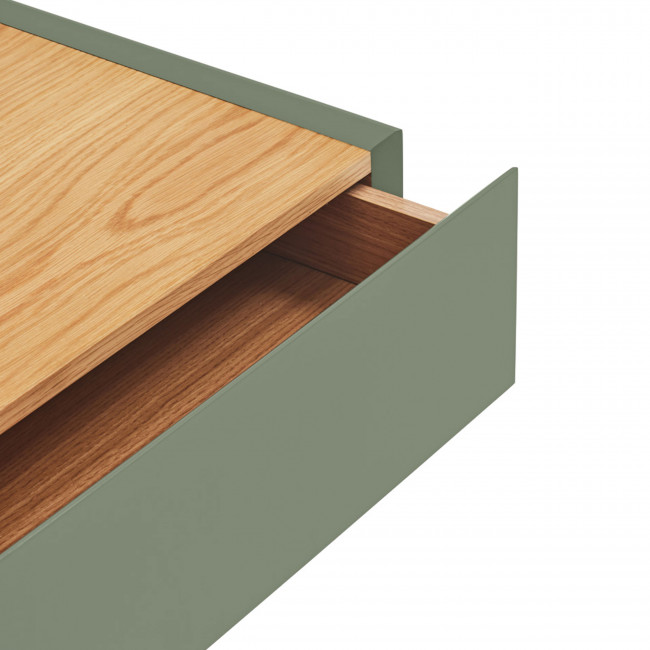 Arista - Table de chevet 1 tiroir murale en bois 