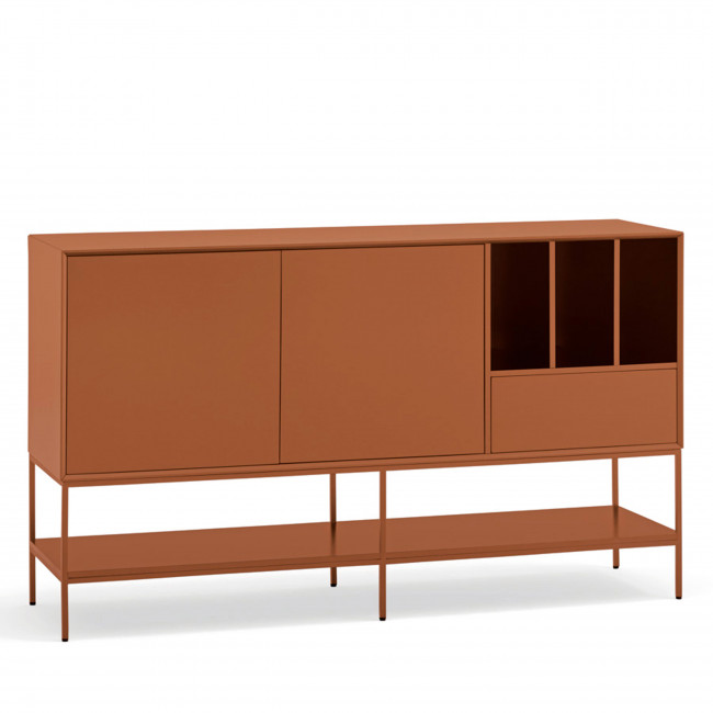 Platt - Buffet 2 portes en bois et métal L166 cm