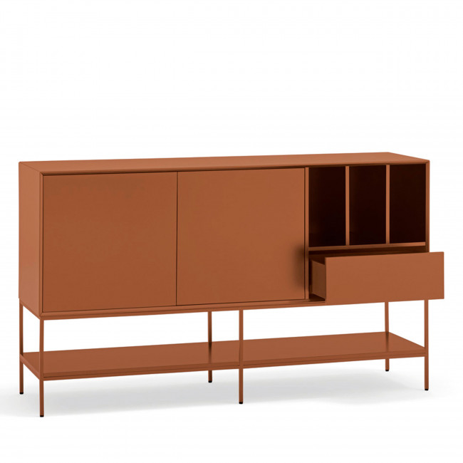 Platt - Buffet 2 portes en bois et métal L166 cm