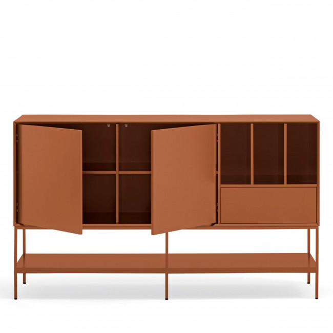 Platt - Buffet 2 portes en bois et métal L166 cm