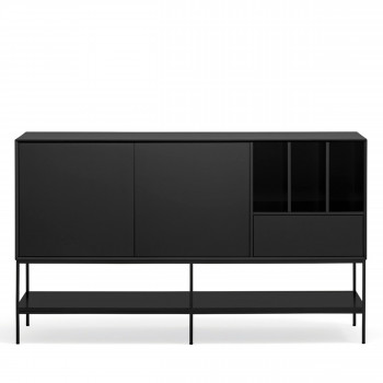 Platt - Buffet 2 portes en bois et métal L166 cm