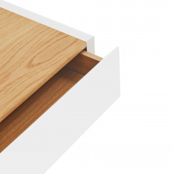 Arista - Table de chevet 1 tiroir murale en bois