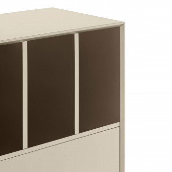 Platt - Buffet 2 portes en bois et métal L166 cm