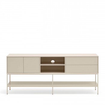 Platt - Meuble TV 2 portes en bois et métal L175cm