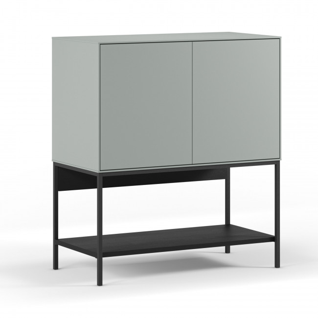 Noxa - Buffet 2 portes en bois et métal L80cm