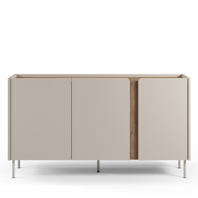 Boxy - Buffet 3 portes en bois et métal L150cm