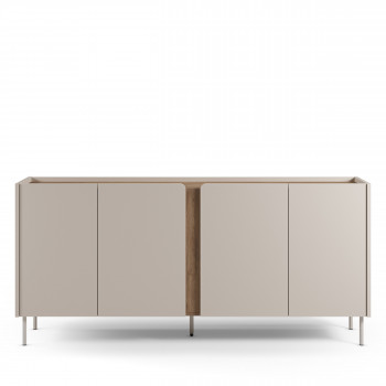Boxy - Buffet 4 portes en bois et métal L180cm
