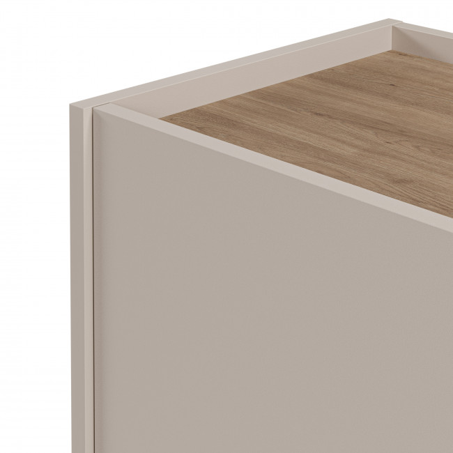 Boxy - Buffet 2 portes en bois et métal L100cm