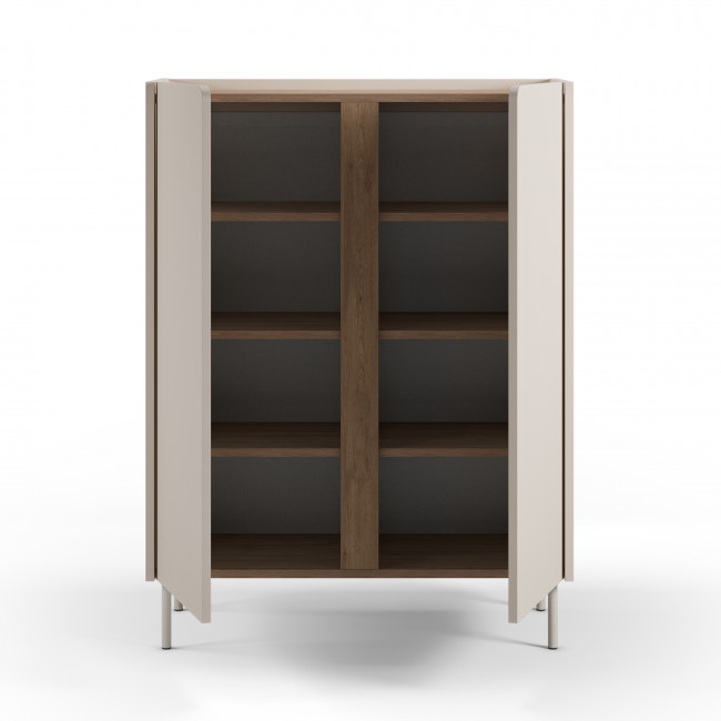 Boxy - Buffet 2 portes en bois et métal H120cm