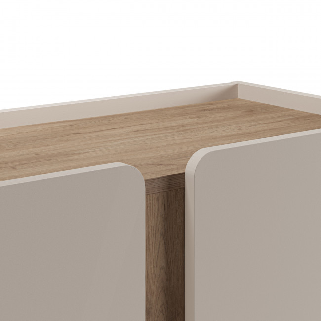 Boxy - Buffet 2 portes en bois et métal H120cm