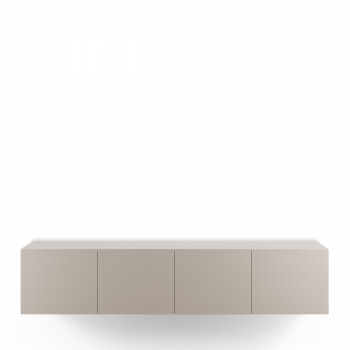 Nexa - Meuble TV suspendu 4 portes en bois L180cm