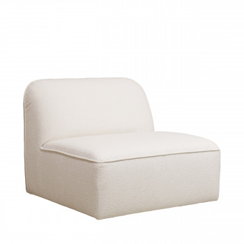Noor - Chauffeuse pour canapé modulable en tissu bouclette