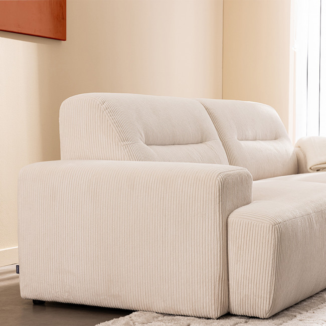 Stune - Canapé 4 places en velours côtelé