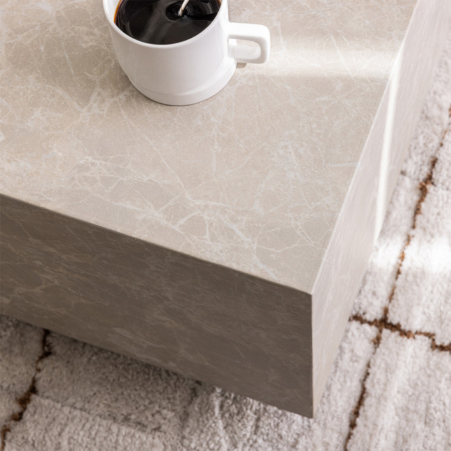 Lipani - Table basse effet marbre