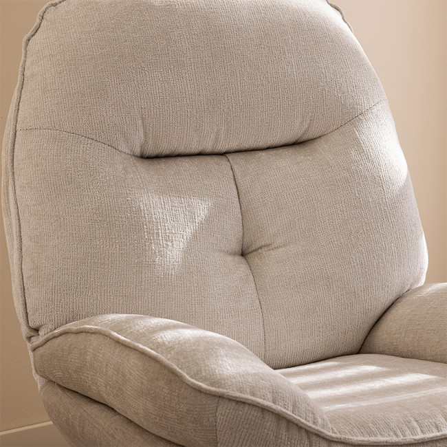 Sofia - Fauteuil pivotant pieds étoiles en velours