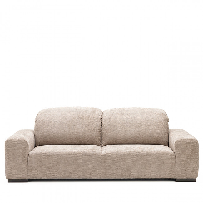 Sam - Canapé 3 places avec têtières réglables en tissu chenille