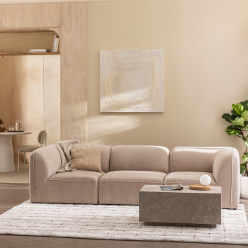 Noor - Angle réversible pour canapé modulable en tissu