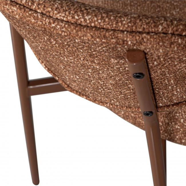 Valor - Lot de 2 chaises en tissu et métal