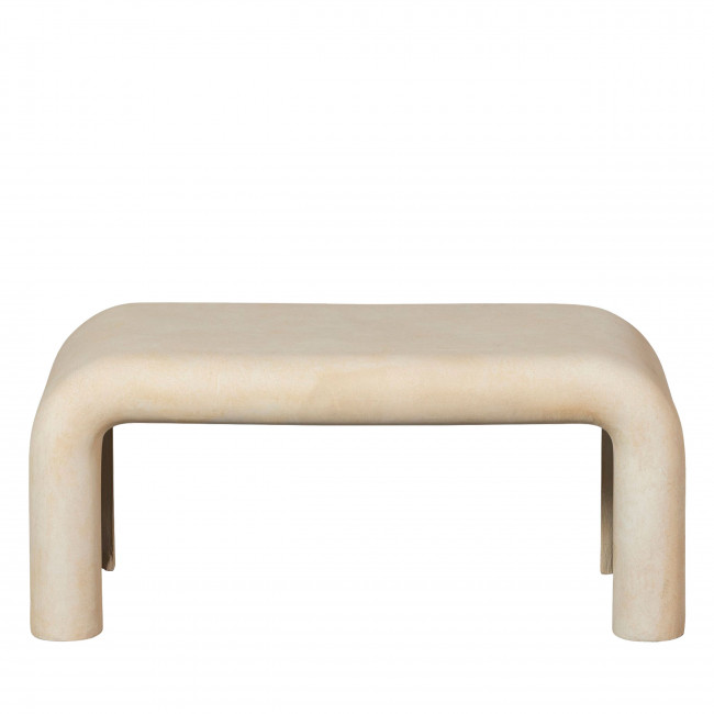 Stani - Table basse organique effet béton 92x42cm