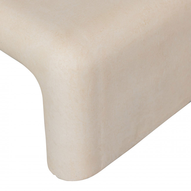 Stani - Table basse organique effet béton 92x42cm