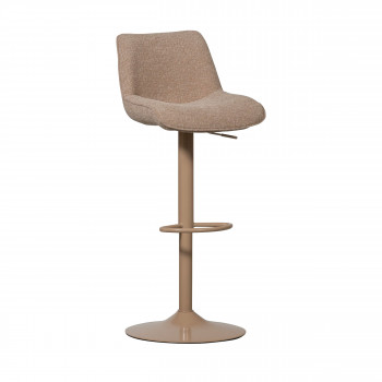 Marten - Tabouret de bar en tissu et métal H65cm