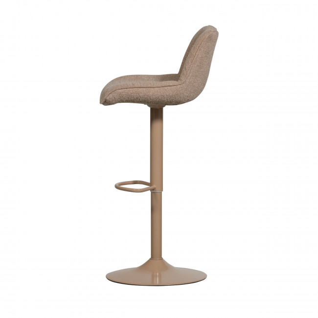 Marten - Tabouret de bar en tissu et métal H65cm