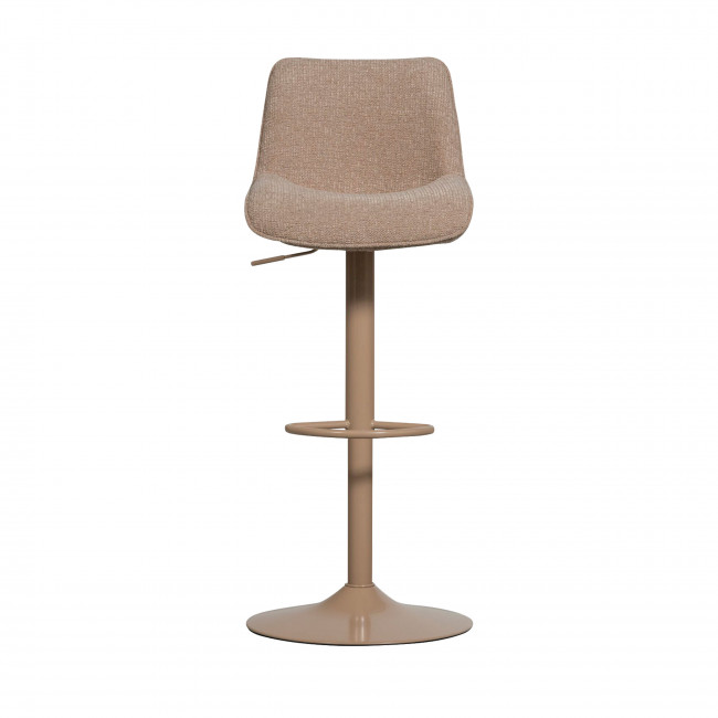Marten - Tabouret de bar en tissu et métal H65cm