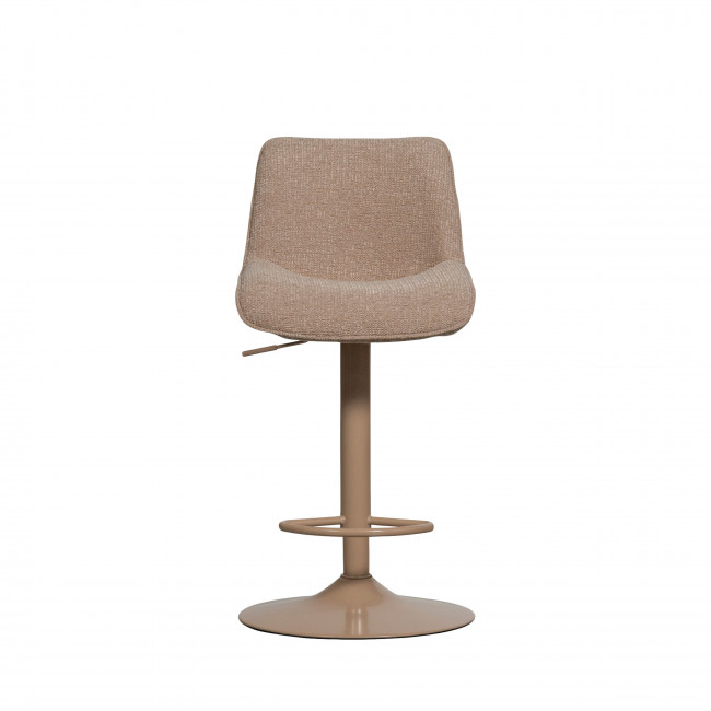 Marten - Tabouret de bar en tissu et métal H65cm