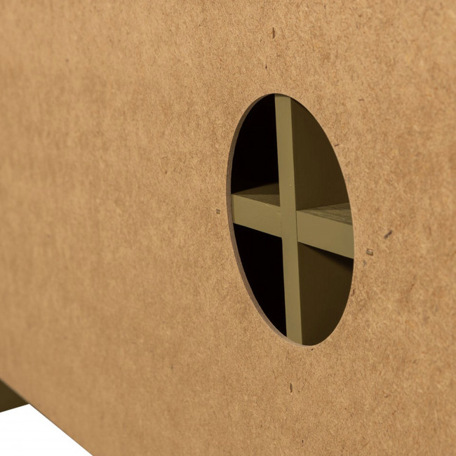 Basu - Meuble TV 3 portes en bois L152cm