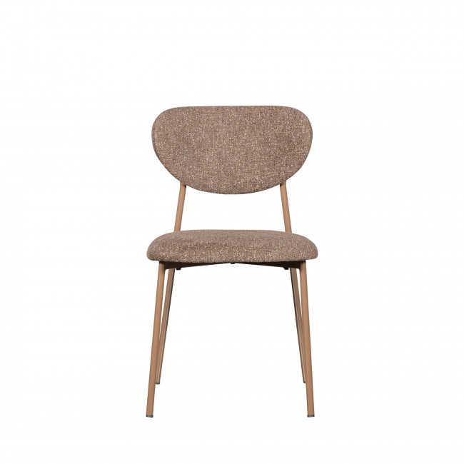 Valor - Lot de 2 chaises en tissu et métal