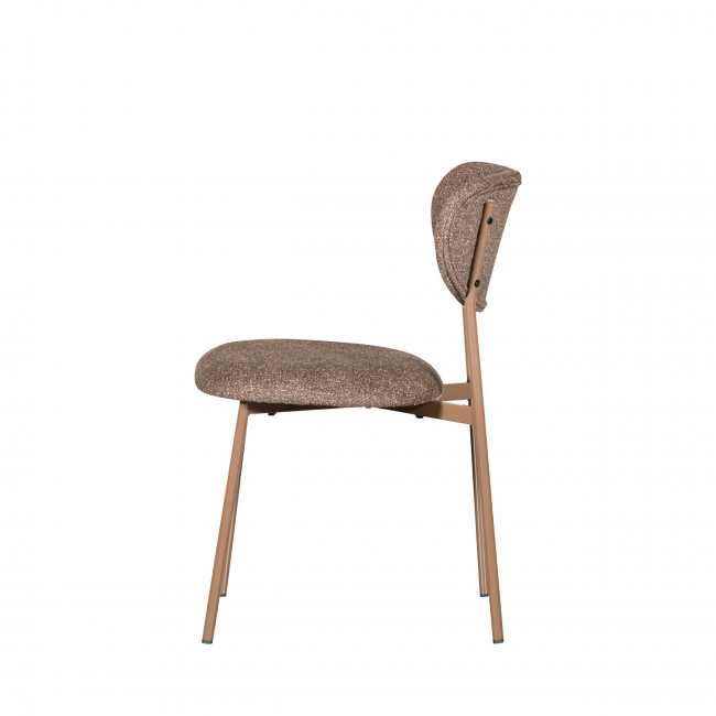 Valor - Lot de 2 chaises en tissu et métal