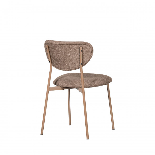Valor - Lot de 2 chaises en tissu et métal