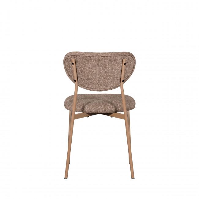 Valor - Lot de 2 chaises en tissu et métal