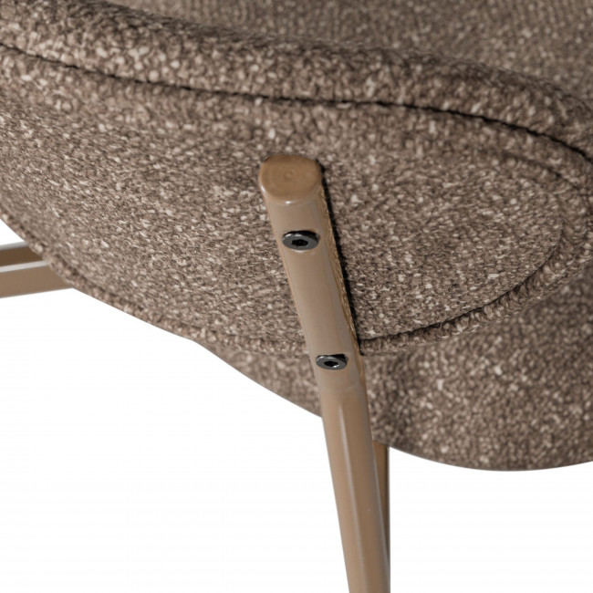 Valor - Lot de 2 chaises en tissu et métal