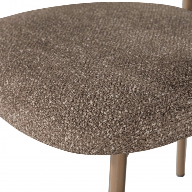 Valor - Lot de 2 chaises en tissu et métal